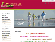 Tablet Screenshot of coupleswisdom.com